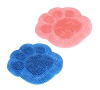 Brosse pieds douche 2 pièces - tapis de douche massage pieds en silicone antidérapant - brosse de nettoyage et brosse exfoliante pieds pour bain, dos, coudes et relaxation