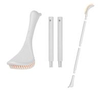 Brosse Pieds Douche, 3 Longueurs Lave Dos Douche Brosse De Doucha Amovible Suspendues Pour La Peau Morte Nettoyant Brosses Pieds Douches Brosses Douches Pour Les Personnes Âgées(Blanco)