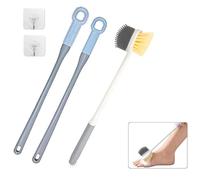 Brosse Pieds Douche,YouXiaor 3PCS Brosse Douche pour Pied Brosse à Pieds pour la Douche Brosse Lavage des Pieds avec long Manche Brosse De Nettoyage Des Espaces Entre Les Orteils En Silicone