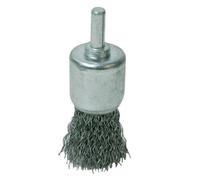 Brosse-pinceau à fils d'acier ondulés - 24 mm