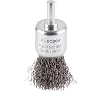 Bosch Brosse pinceau PRO Steel Longlife – fils ondulés, emmanchement 6 mm, pour perceuse Ø 25 mm