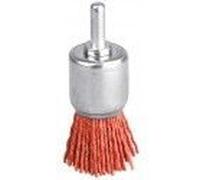 Brosse pinceau abrasive nylon rouge ° 20 mm pour perceuse SCID polissage bois métaux pierre