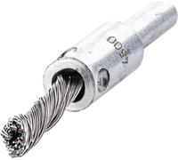 Brosse pinceau D.10mm tige 6mm épaisseur de fil 0,35mm STA 4500min-¹ LESSMANN 451278