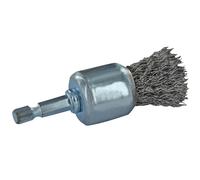 Brosse PINCEAU -Fil acier ondulé -Décapage du métal (Blister) / Ø: 18 / 0.35 TIVOLY - XT20252006063