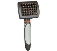 Trixie Massage/Entretien des Poils Brosse avec Picot en Caoutchouc Brosse de Massage Accessoire pour Chien Bi-color 5 Unités
