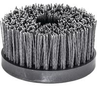 Brosse plate D.130mm M14 SiC poils abrasifs K.80 2500min-¹ LESSMANN