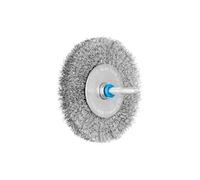 Brosse plate sur tige PFERD RBU 8010/6 Ø100 mm inox 0,20 mm tige 6 mm