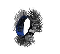 Brosse pneumatique industrielle en acier - Roue métallique efficace - 55 mm