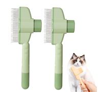 Brosse Poils Char, Peigne Anti-Poils Morts, Brosse Chat, Brosses De Toilettage Pour Chiens, élimine Jusqu’à 98% Des Poil Morts (Vert)
