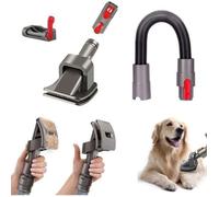 Brosse Poils Chat et Chien pour Aspirateur Dyson V11 V10 V8 V7 V6 avec adaptateur flexible et bouton marche et arrêt
