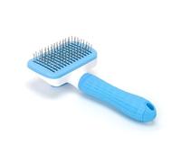 Brosse pour animaux à dents épaisses, anti-puces et démêlant ; idéale pour le soin du pelage et l'hygiène de votre animal.