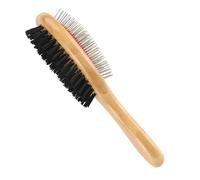 Brosse pour animaux Bambou Long Manche Chat Chien Pet Toilettage Peigne Pet Slicker Brosse Double Face Supprimer Brosse À Cheveux Chat Peigne Brosses pour animaux(Large SIZE)