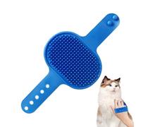 Brosse pour animaux de compagnie félins - Brosse d'toilettage pour chats avec ceinture, outil doux en silicone réglable, peigne en silicone pour utilisation humide et petites races moyennes grandes