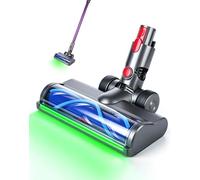 Brosse pour aspirateur Dyson V7 V8 V10 V11 V15 - Tête de sol avec LED verte, détection de poussière, anti-enchevêtrement, pour sols durs et tapis - Accessoire compatible Dyson