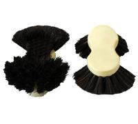 Brosse pour bac à lait Arenga poils noirs