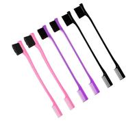 Brosse pour bords des cheveux, 6 pièces double face Peigne contour | Pour filles, femmes, mères, coiffeurs, barbiers, acteurs, modèle maison, salon, étude, voyage