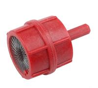 Brosse pour bornes de batterie en acier inoxydable avec trous de nettoyage à deux tailles pour bornes supérieures et variantes de diamètre de tuyau en cuivre (rouge (YC-522 BT12))