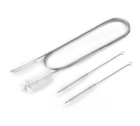 Brosse pour canalisation Brosse de vidange Flexible, nettoyage paille, Double tuyau avec manche Long, nettoyeur poils en Nylon Pour le nettoyage(1pcs White set)