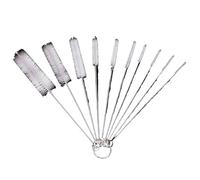 Brosse pour canalisation Ensemble de brosses nettoyage ménager en nylon, Kit poils Pour le nettoyage(10pcs white)
