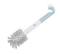 Brosse pour Canalisation Multi-usages à Double Embout, Poignée Longue | Plastique Nylon, Détachable avec Clip Intégré, Cuisine et Salle de Bain, Bleu