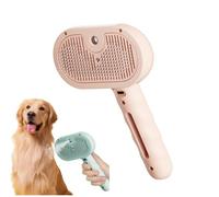 Brosse pour chat avec vapeur - Brosse de massage pour chats et chiens - Ne gratte pas la peau - Soin des poils longs et des griffes pour enlever les poils morts et la saleté