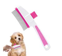 Brosse pour chat | Outil de toilettage pour chien avec bouton de libération | Peigne anti-puces pour animal domestique, pour la perte de poils et massages à poils longs et courts pour chats et chiens