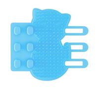 Brosse pour chat - Peigne de toilettage | Grattoir mural en silicone avec dents arrondies, angle réglable pour enlever les poils morts, brosse d'angle douce et robuste