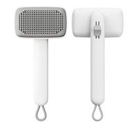 Brosse pour chat pour se débarrasser des poils courts - Brosse à poils de chat - Pinceau intérieur - Accessoire d'alimentation réglable avec un peigne design de câble pour