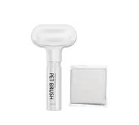 Brosse pour chats et chiens - Peigne à nœud ouvert pour poils d'animaux de compagnie - Sans eau - Shampoing massant - Moquette - Mobilier