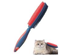 Brosse pour chats pour la perte, pinceau pour chiens pour le toilettage - Pinceau de sous-couche à double face à deux côtés - Gadget d'épilation des petits animaux, outil de toilettage portable pour l