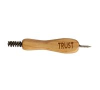 Brosse pour cheval avec crochet Trust Beige TU