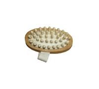 Brosse pour cheval en hêtre Borstiq Blanc TU