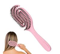 Brosse Pour Cheveux Bouclés | Brosse à Poils Creux Outil de Coiffage Portable, Démêlante pour Cheveux,Pour Filles Femmes à la Maison en Salon pendant les Festivals en Voyage au
