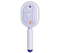 Brosse Pour Cheveux Mouillés - Outil Brossage Vibration Et Brume | Avec Peigne De Massage Électrique À Coussin D'Air Et Lumière Rouge | Pour Filles Femmes Maison Nettoyage Cuir Chevelu Coiffage