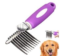 Brosse pour chien, brosse à poils de chien | Brosse à poils de chien,Brosse pour animaux de compagnie, peigne en métal, brosse de sous-poil pour chien, épilateur de poils de chat, outil d'épilation po