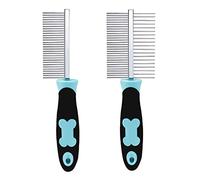 Brosse pour chien, Brosse for animaux de compagnie 2 pièces chien chat peigne brosse aiguille brosse à poils d'animaux for chiot petit chien épilateur double face animaux de compagnie beauté outil de