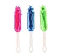 Brosse pour chien, Brosse for animaux de compagnie 3 pièces for chien, chiot, chat, poils de bain, peigne, outil de massage for petits animaux, en silicone souple, brosse collante for cheveux