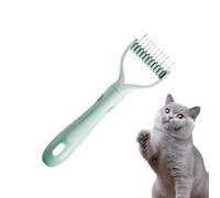Brosse pour chien de décapage, peignes de chien pour le toilettage | Brosse à poils de chien double face pour sous-poil pour, pour toilettage chat compact pour spa
