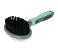 Brosse pour chien double flexible Kerbl Vert 20x11,5 cm