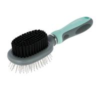 Brosse pour chien double flexible Kerbl Vert 21x6 cm