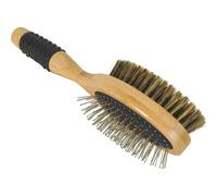 Brosse pour chien double Zolux Bambou Beige 6x7x24 cm