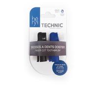 Brosse pour chien et chat à dents doigter Héry (x2) Bleu TU