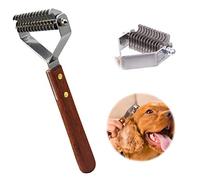 Brosse pour Chien et Chat pour Poils Longs, Peigne de Toilettage pour sous-Poil, sous-Manteau Râteau pour Animaux à Poils Longs Elimine Les Nœuds, Tapis et Cheveux Emmêlé (7.2cm)
