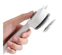 Brosse pour Chien,Outil Anti-avec Bouton de Libération pour Chat Chien - Outil de Toilettage pour Toutes Races,Idéal pour Toutes les Races et Poils Morts, Usage à