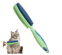 Brosse pour chien pour le changement de pelage, peigne double face pour le toilettage - Brosse à cheveux pour chien - Pour enlever les poils d'animaux et les soins lors de la salle de bain, douche et