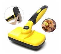 Brosse pour Chiens et Chats Autonettoyante Pecute Enlèvement Efficace jusqu'à 95% des Poils Morts et Sous-poils