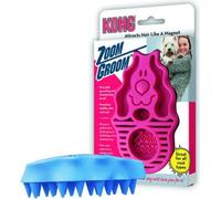 Brosse pour chiens / étrille pour chiens Kong Zoom Groom rose ou bleu clair