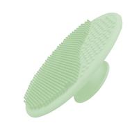 Brosse pour cuir chevelu de bébé - Poils en silicone pour un massage et un lavage doux du cuir chevelu - Bain de bébé hygiénique et peu encombrant - Ce pinceau de bain est équipé d'une base à ventouse
