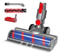Brosse pour Dyson V7 V8 V10 V11 V15 SV12 SV14 SV15, tête de brosse Dyson avec turbo et rouleau doux, LED et verrouillage de