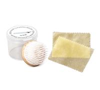 Brosse pour éliminer les accumulations de colophane | Manche en bois de hêtre, accessoire d ' de violon en poils de nylon avec 2 chiffons, aide à l ' entretien portable